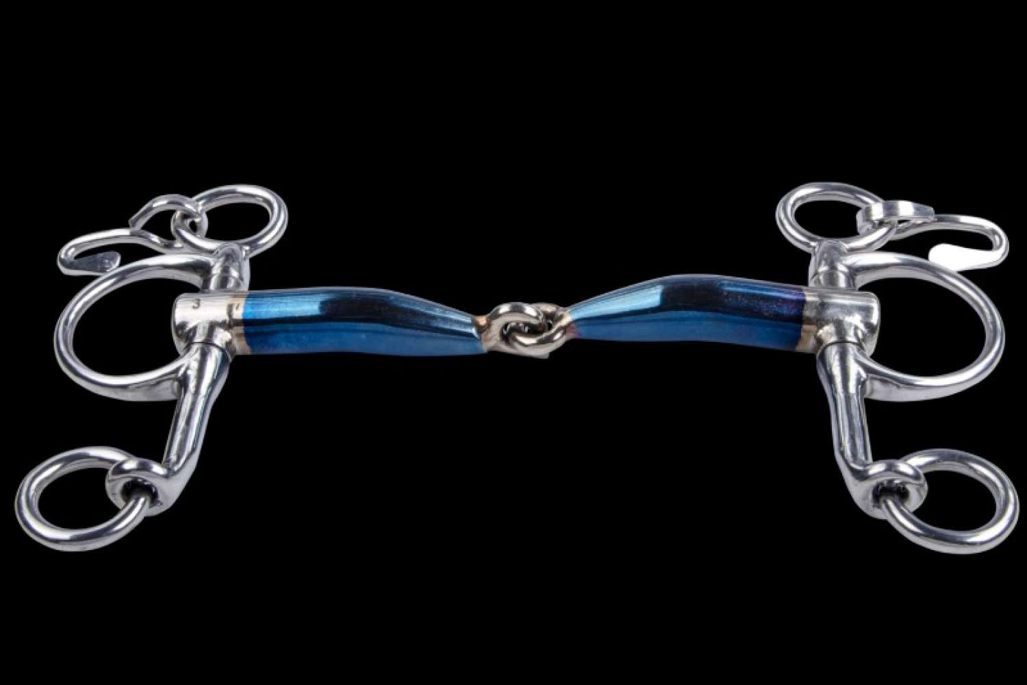 Sweet Iron Pelham Horse Bit With Copper Rollers - Double Jointed For All Sizes