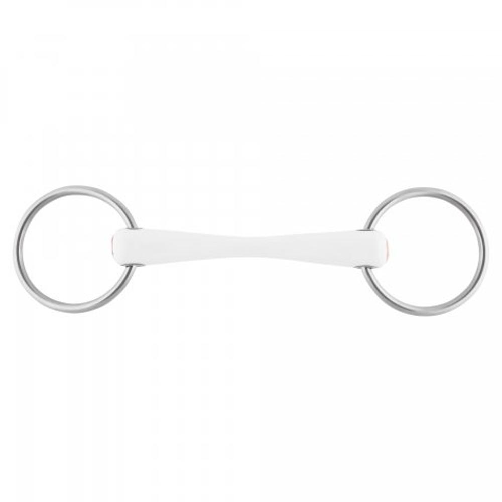 40821 Nathe Loose ring snaffle bit flexible mouthpiece, 7cm ring size 20mm  mouthpiece thickness